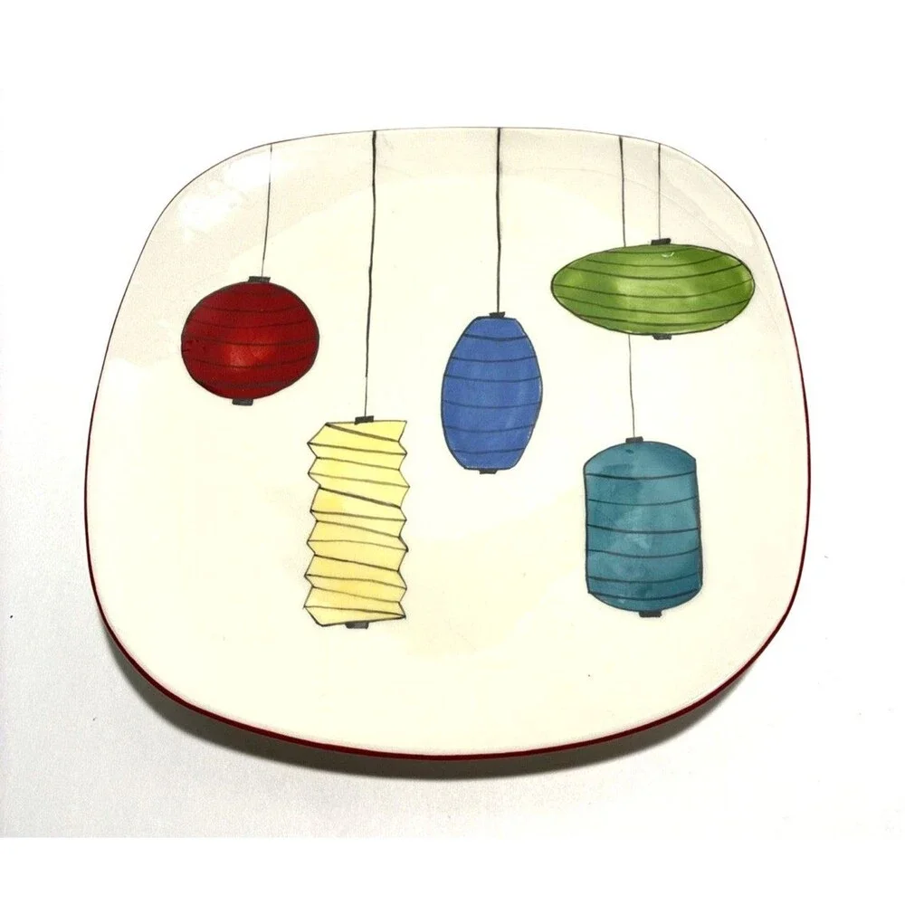 Hues And Brews Dessert/Snack COLORED PAPER LANTERNS Set of 4/ NIB   LAST BOX
